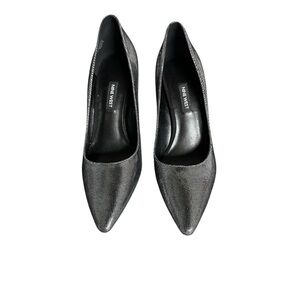 Nine West Silver Metallic Women's Heels